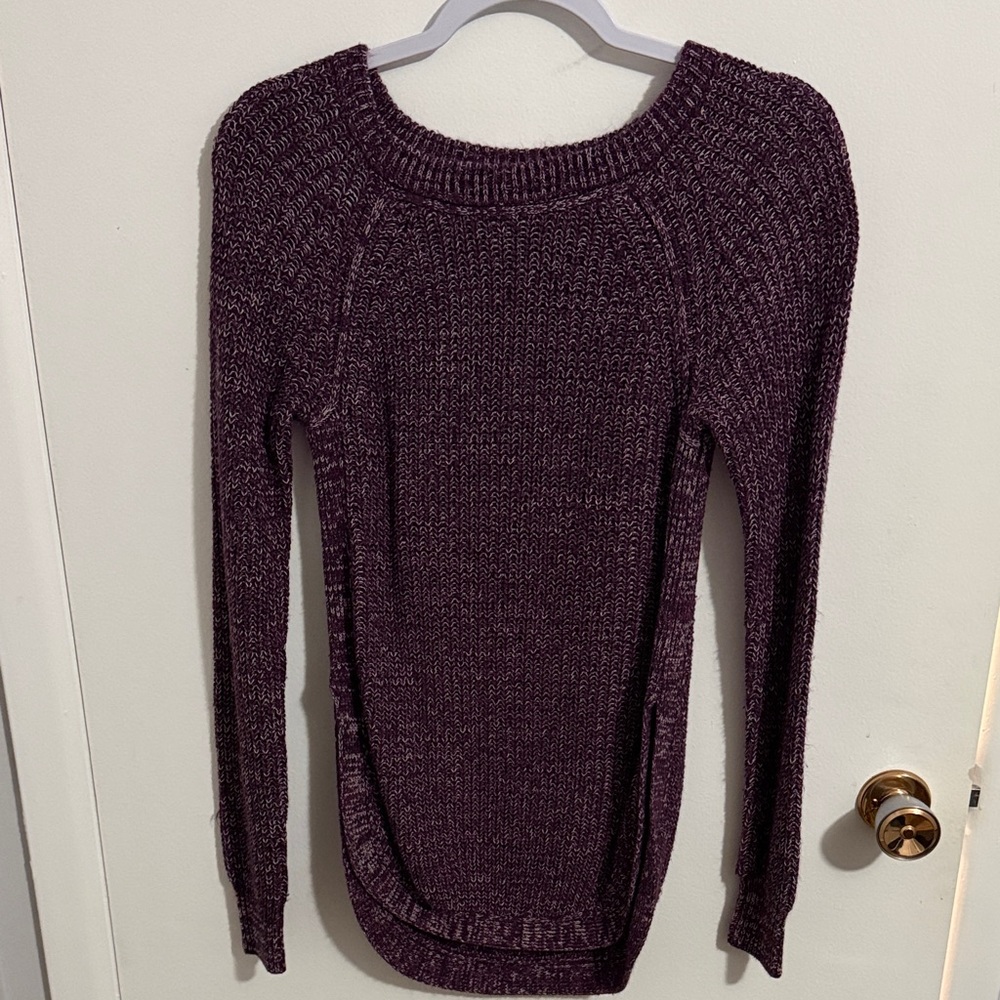 Kismet Women's Deep Purple Crew Neck Sweater